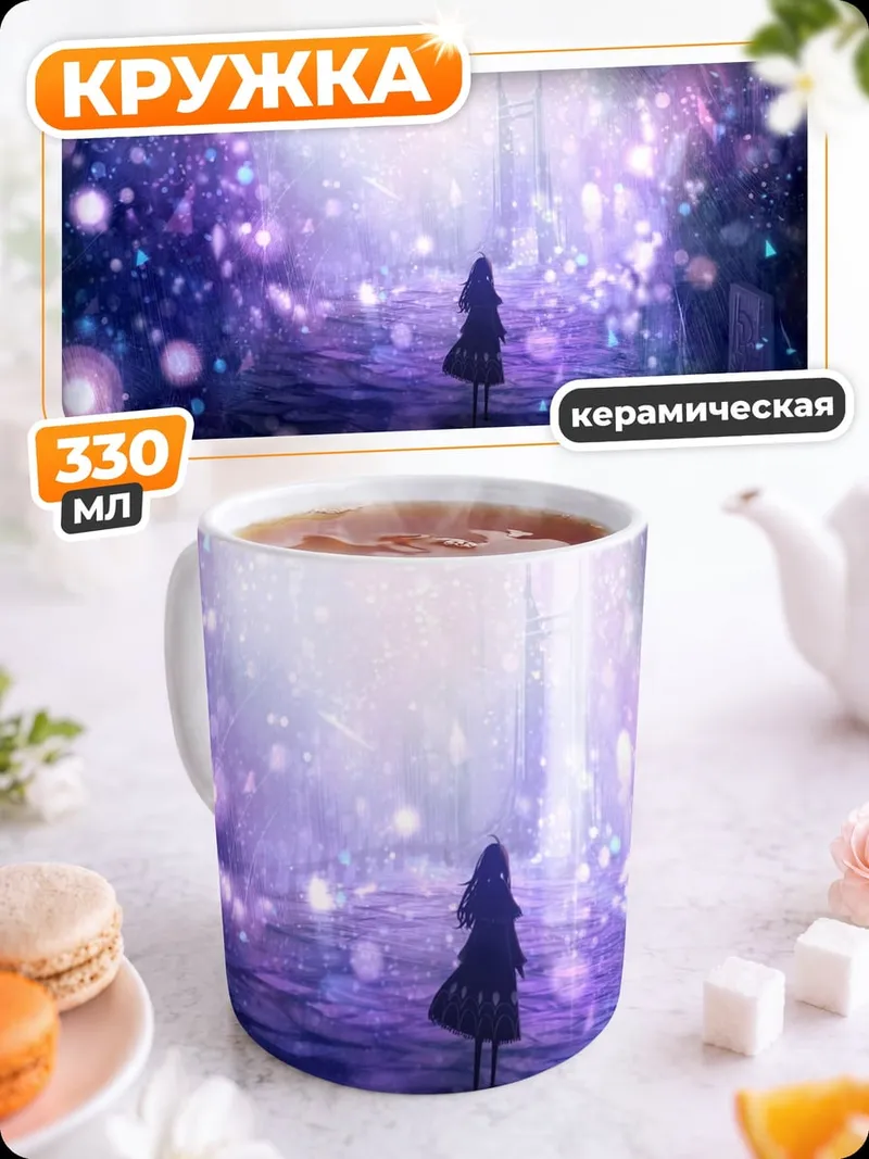 Кружка керамическая Волшебный лес