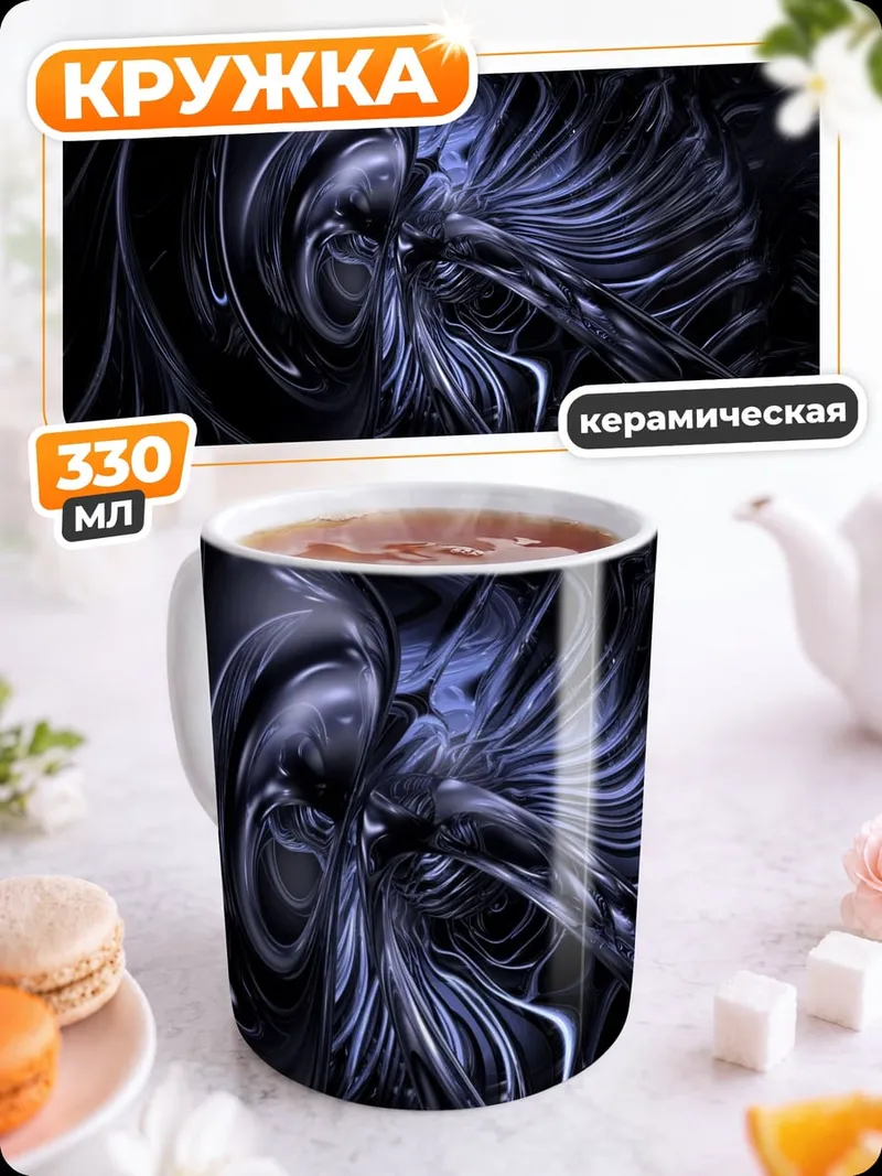 Кружка керамическая Абстрактная форма