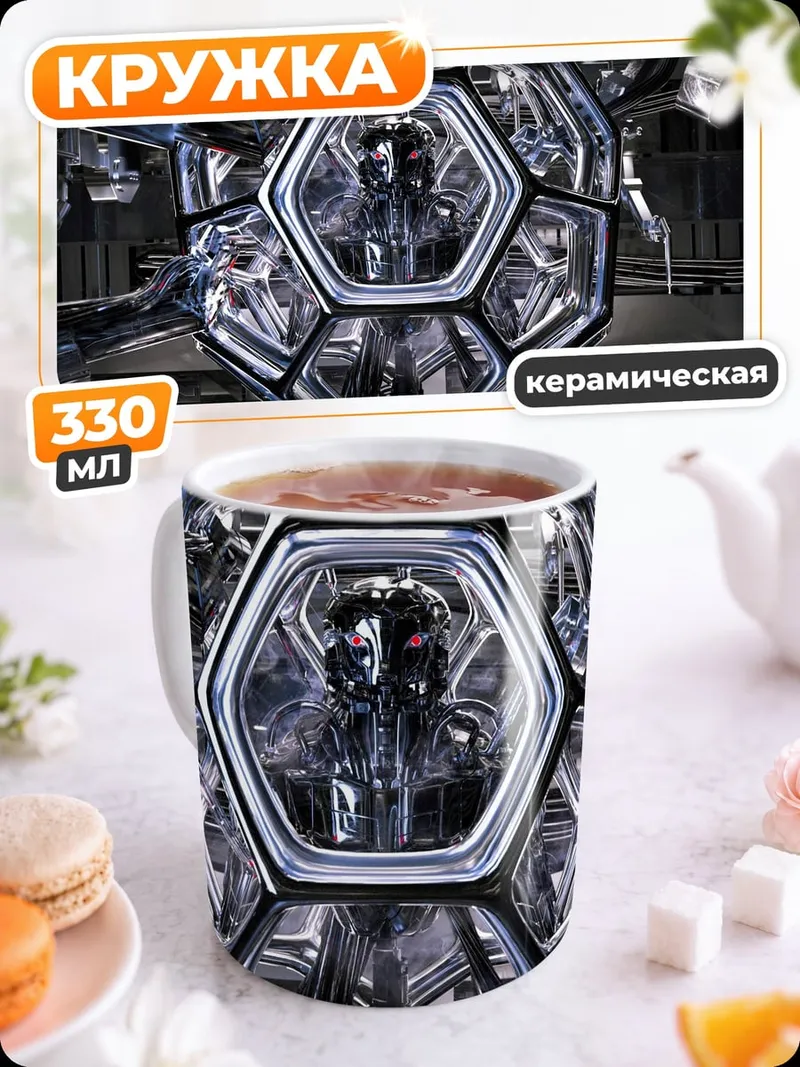 Кружка керамическая Кибернетический шар