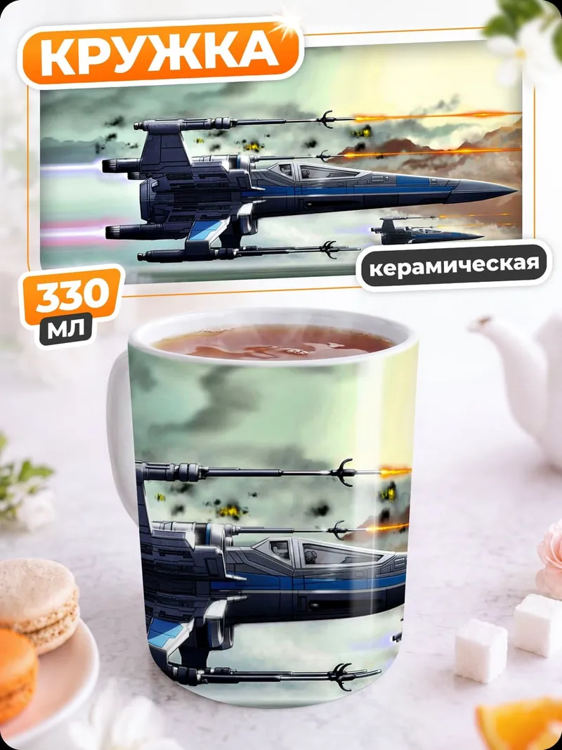Кружка керамическая Звездные истребители