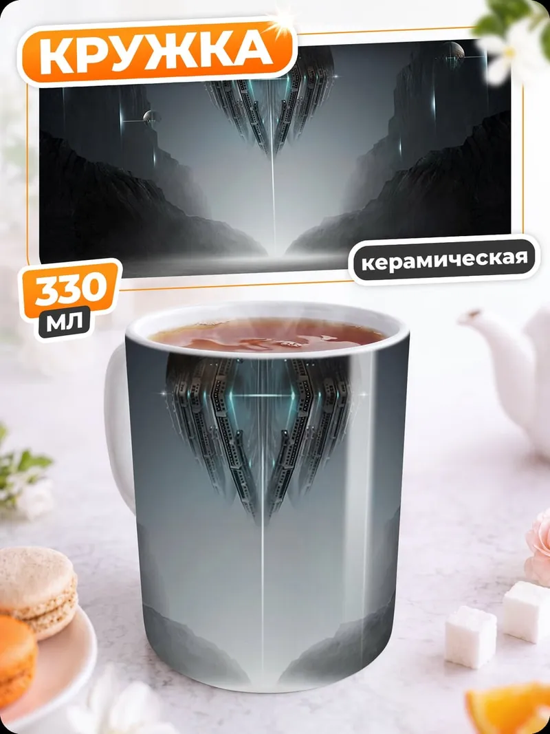 Кружка керамическая Прибытие НЛО