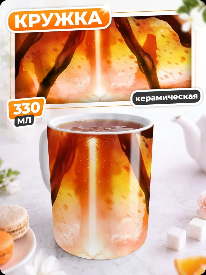 Кружка керамическая Космический монстр