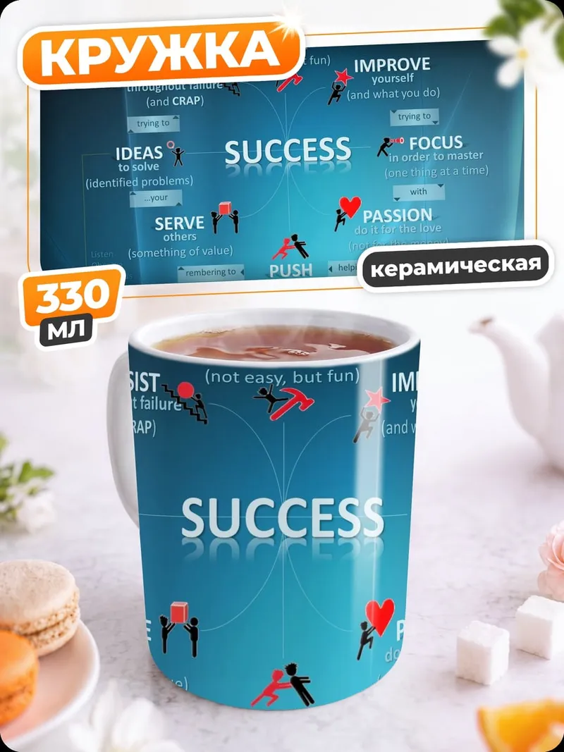 Кружка керамическая Путь к успеху