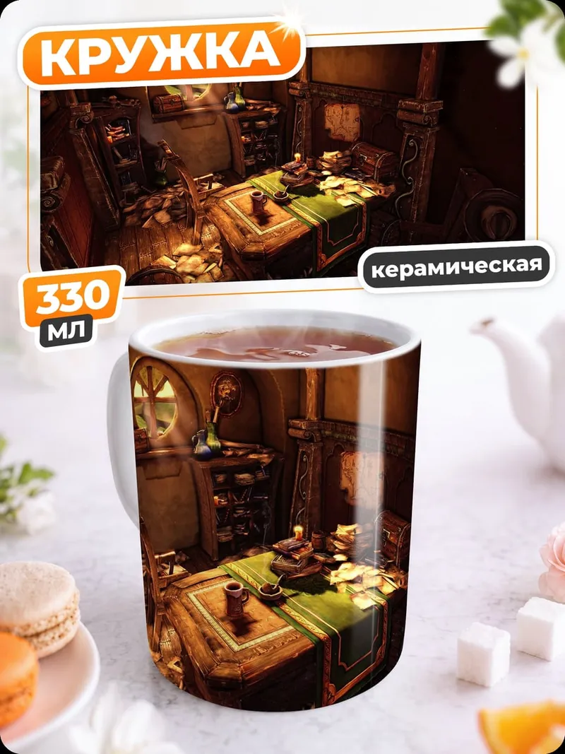 Кружка керамическая Заброшенная комната