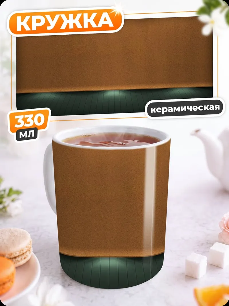 Кружка керамическая Стена с подсветкой