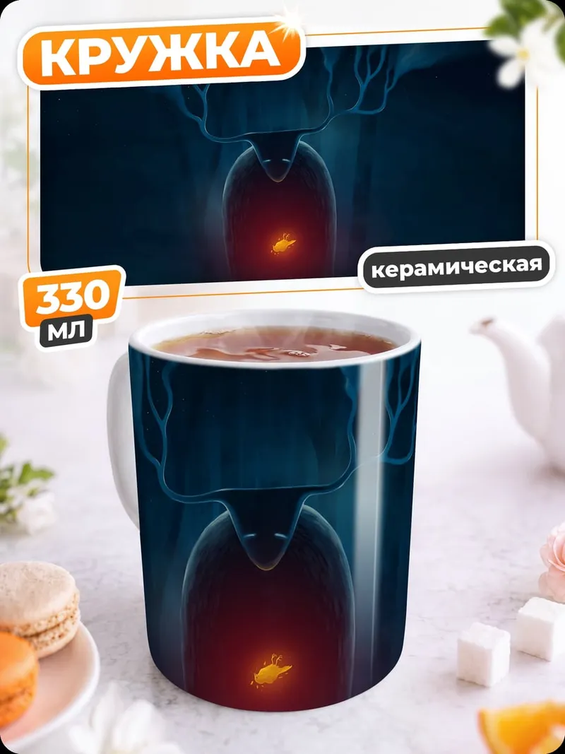 Кружка керамическая Тёмное сердце космоса