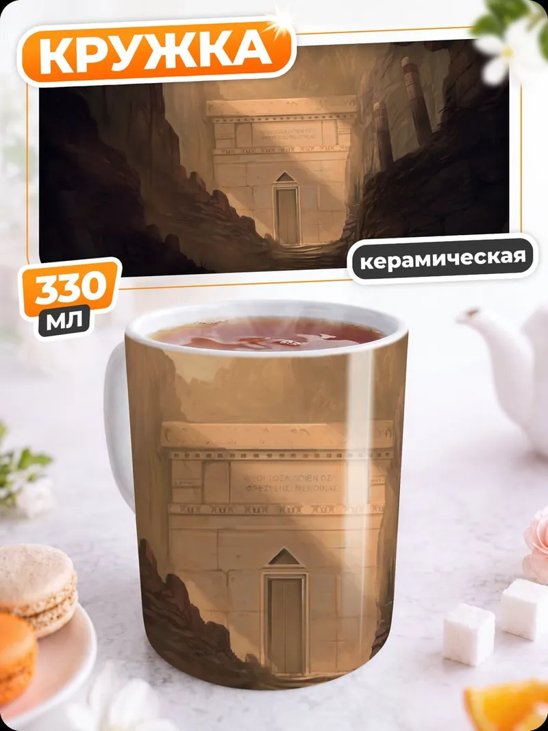 Кружка керамическая Древний вход в пещеру