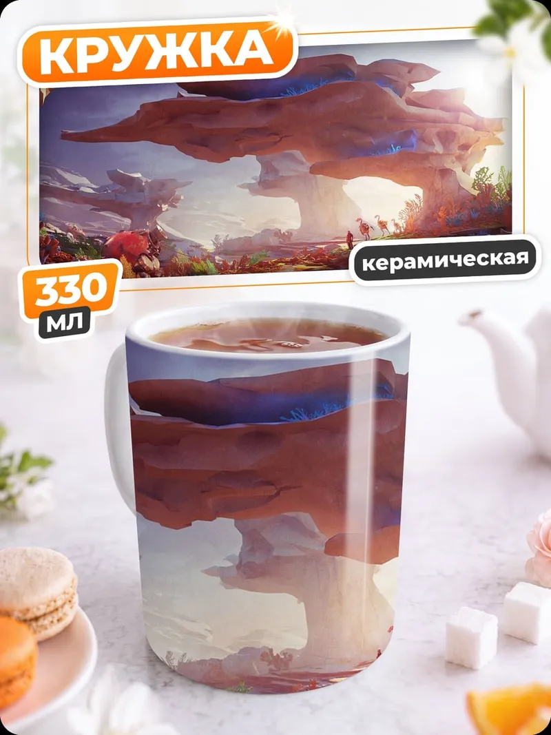 Кружка керамическая Фантастический пейзаж