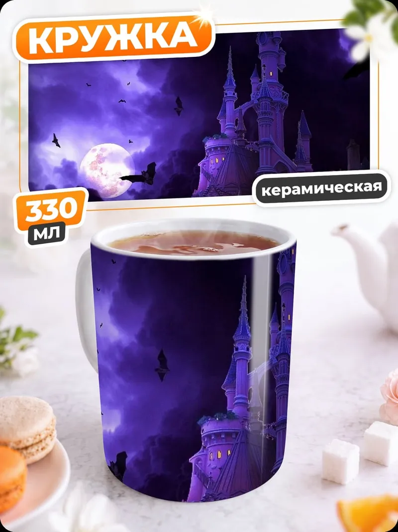 Кружка керамическая Замок в тумане