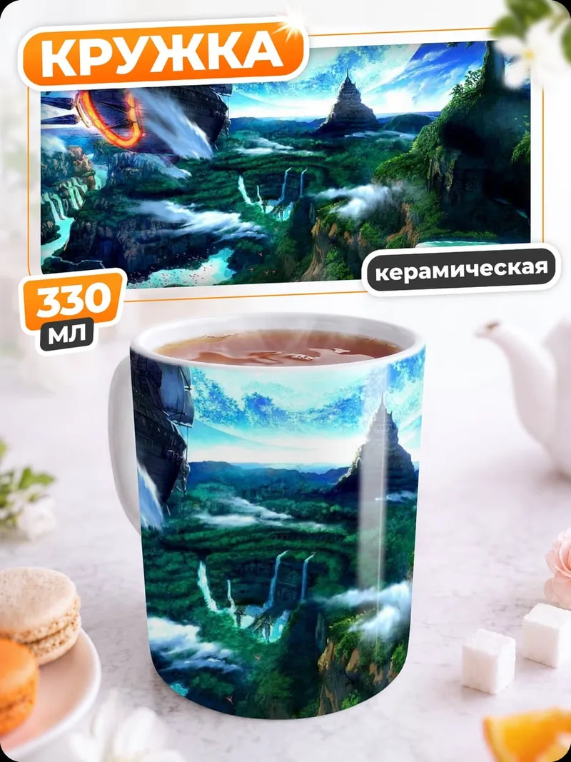 Кружка керамическая Затерянный мир