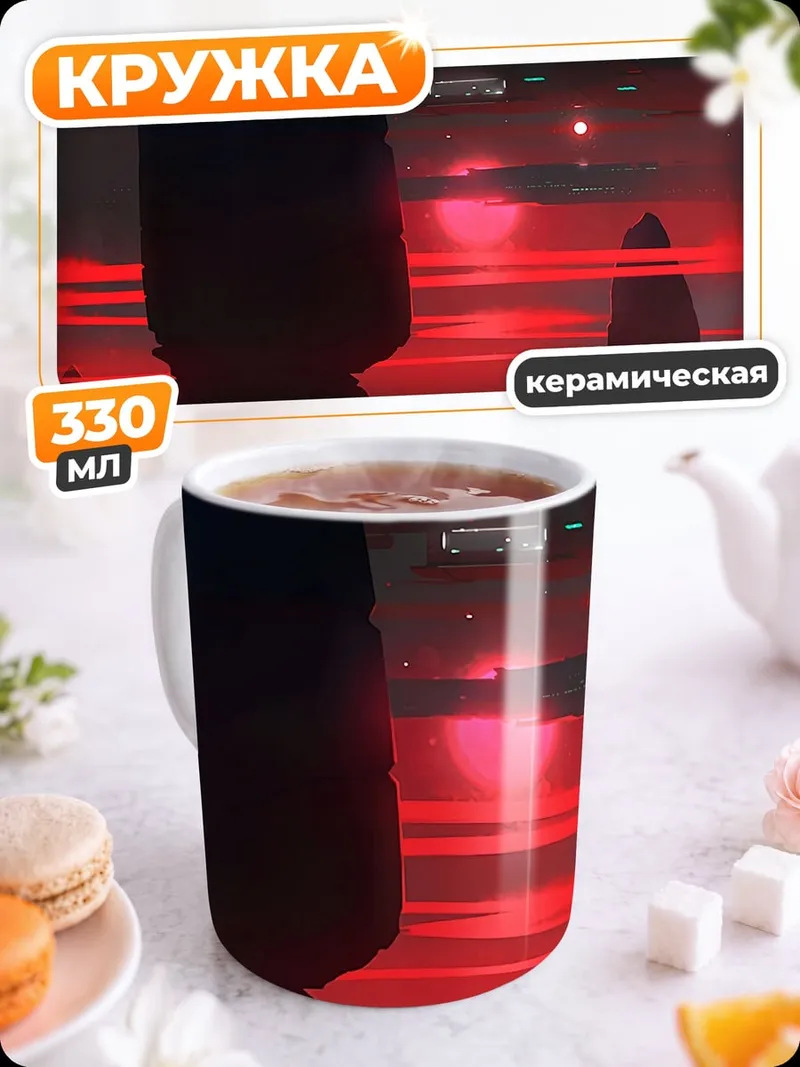 Кружка керамическая Красная планета