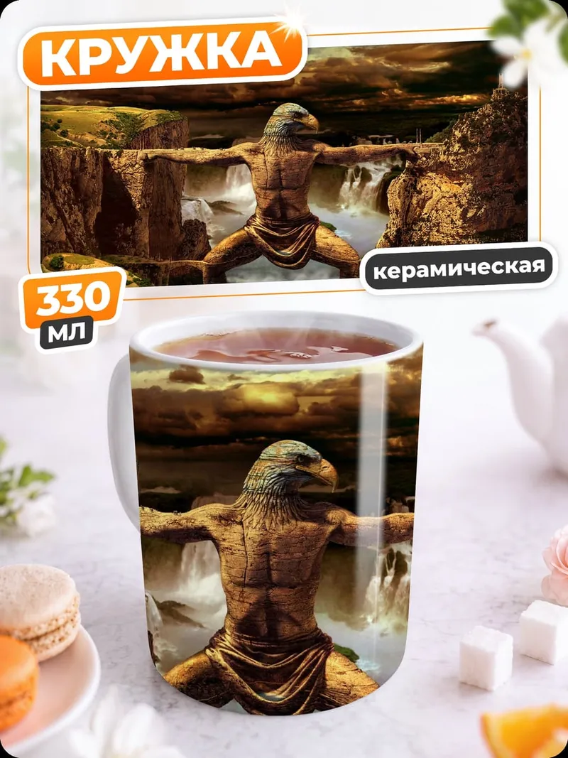 Кружка керамическая Атлант держит мир