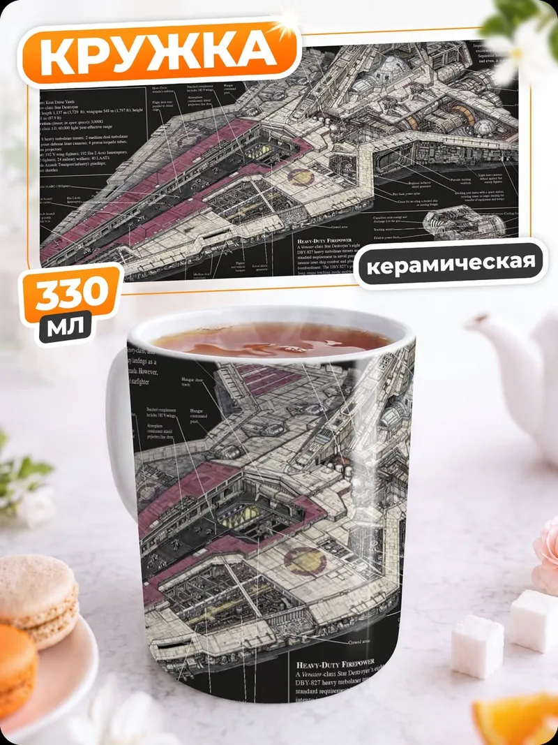 Кружка керамическая Звездный разрушитель
