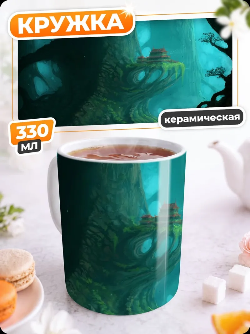 Кружка керамическая Заколдованный лес
