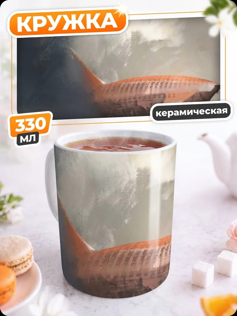Кружка керамическая Оранжевый дирижабль