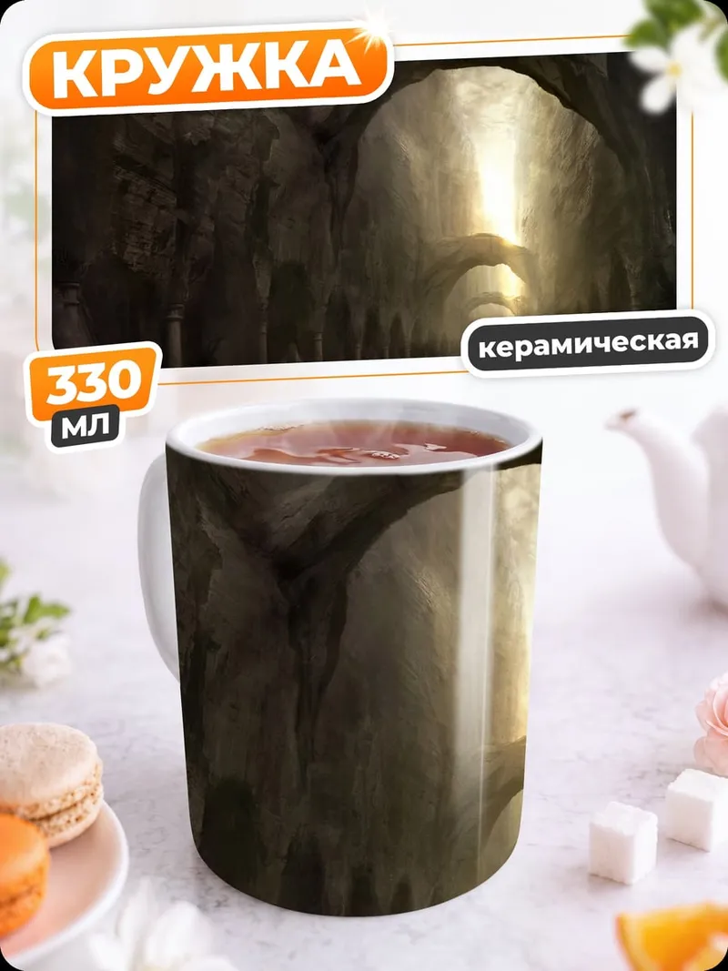 Кружка керамическая Древние своды света