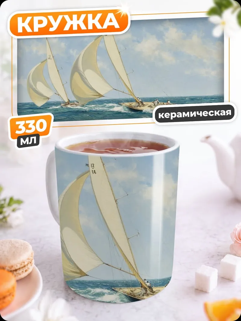Кружка керамическая Парусная регата
