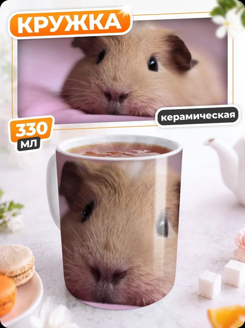 Кружка керамическая Морская свинка