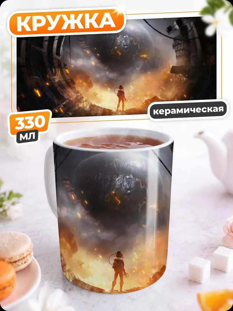 Кружка керамическая Космический портал