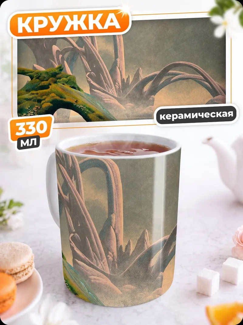 Кружка керамическая Странные корни