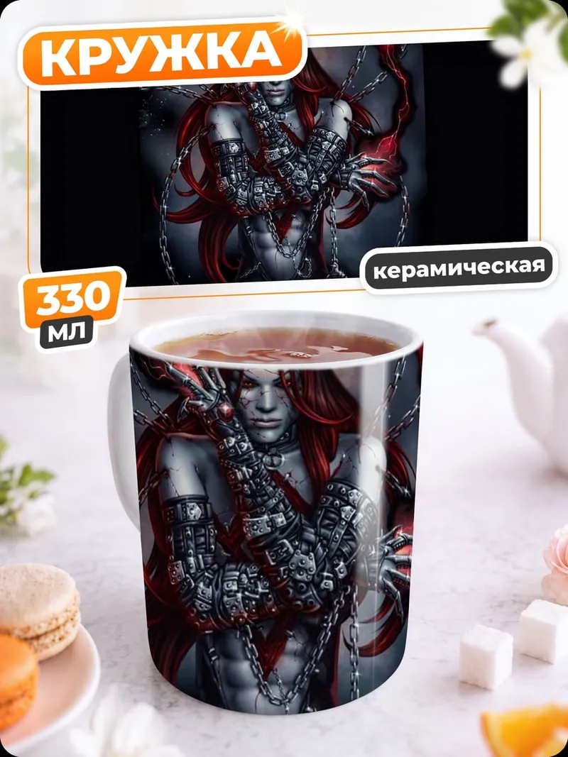 Кружка керамическая Красный вампир