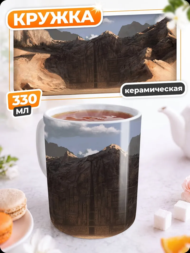 Кружка керамическая пустынный каньон