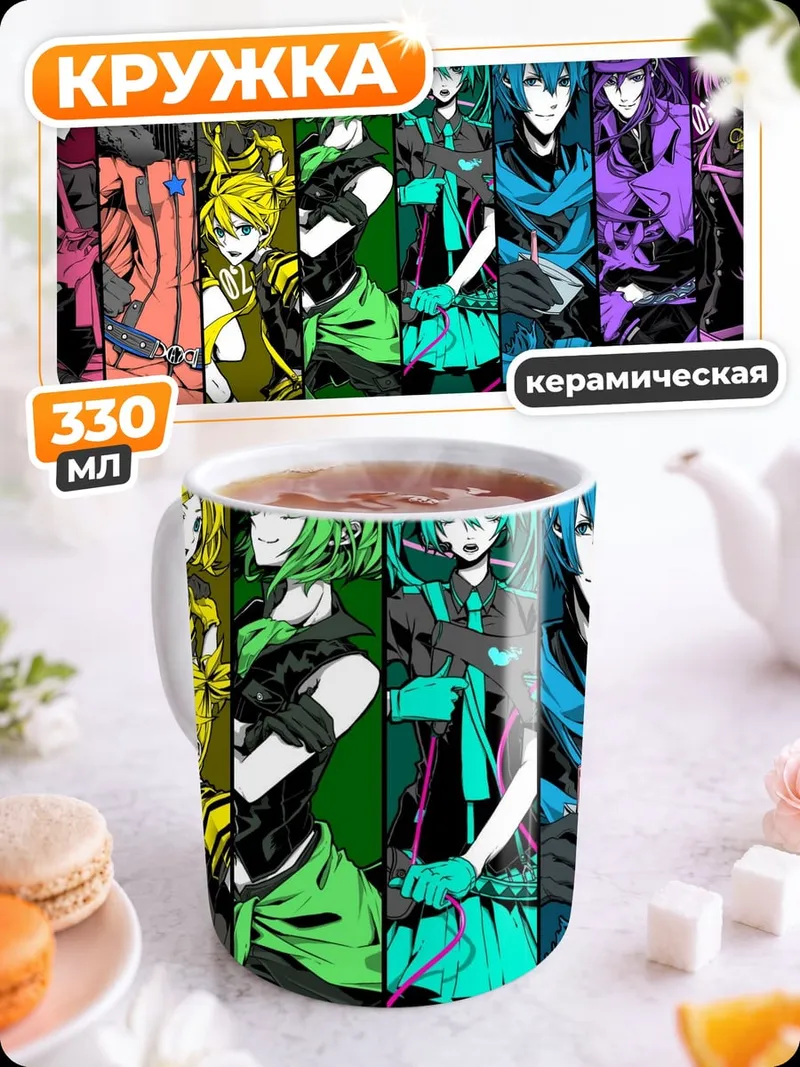 Кружка керамическая Коллекция аниме персонажей