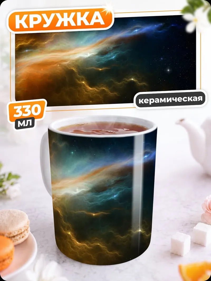 Кружка керамическая Космическая туманность