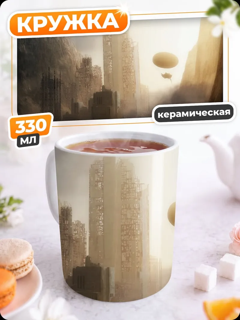 Кружка керамическая Затерянный город