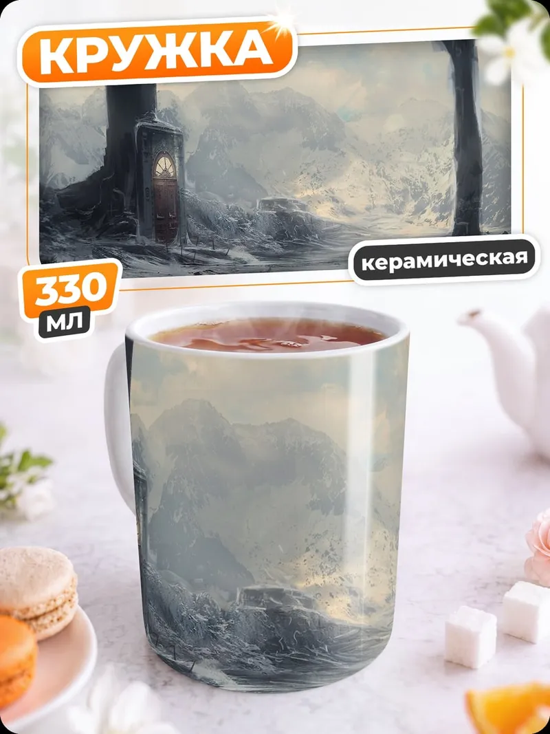 Кружка керамическая Ледяная пещера