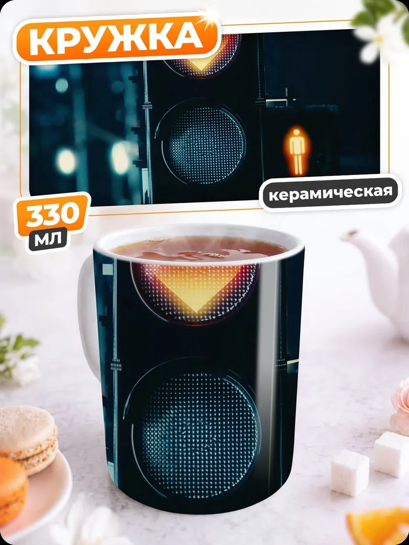 Кружка керамическая Светофор сердце любви