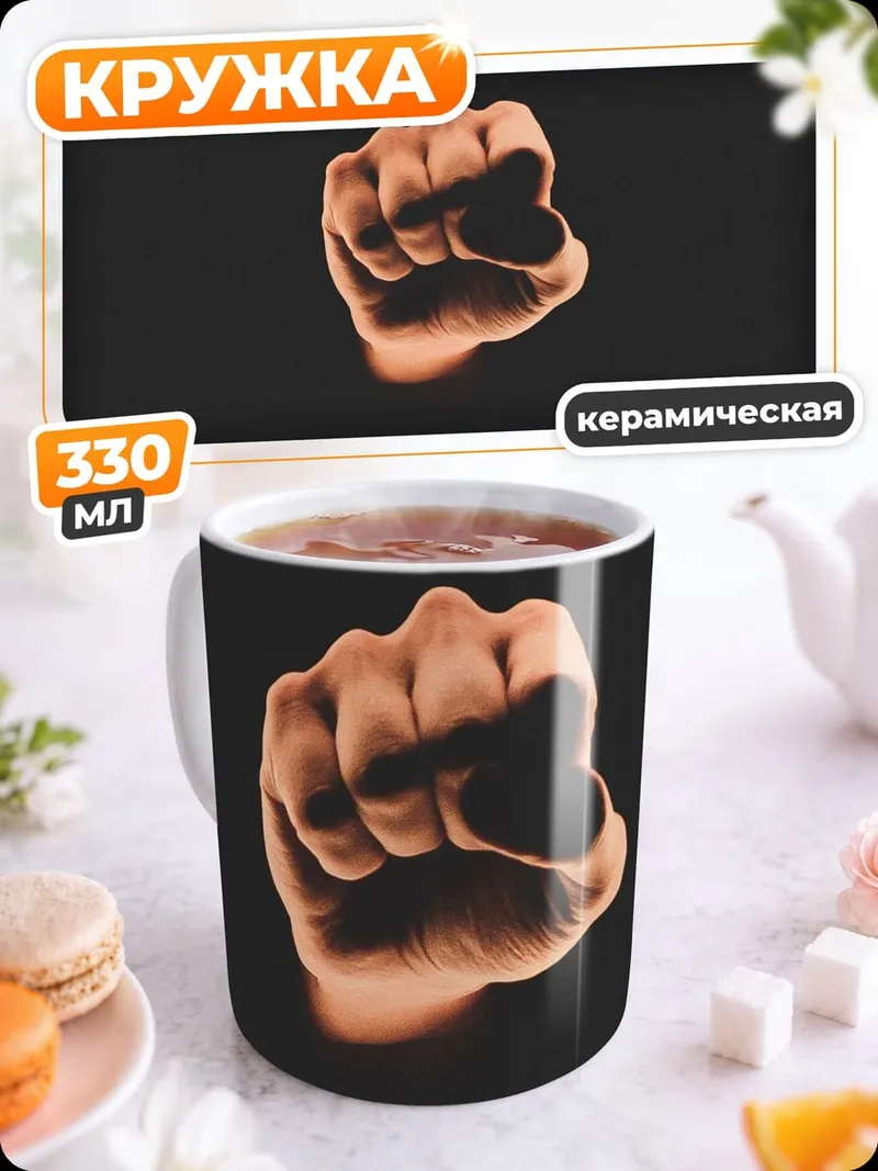 Кружка керамическая Сжатый кулак