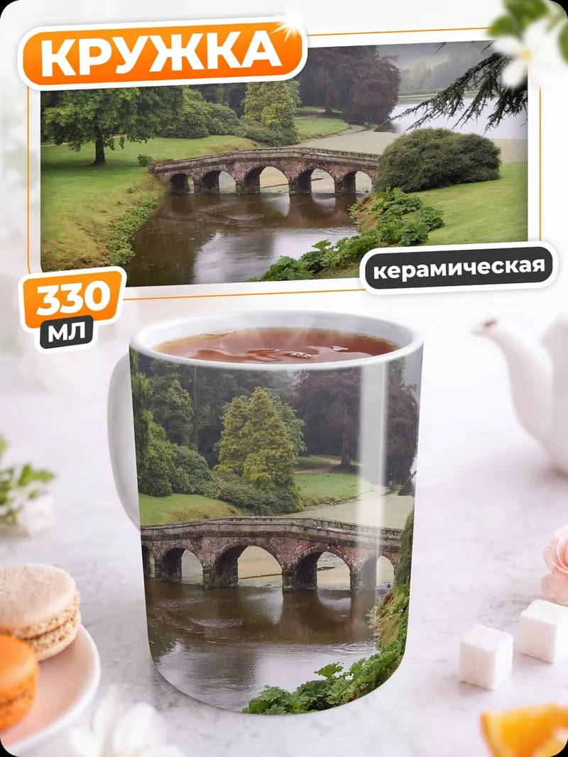 Кружка керамическая Мост Парк Англия