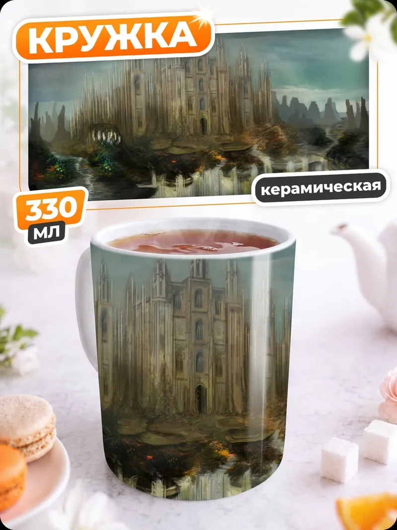 Кружка керамическая Затерянный город тумана