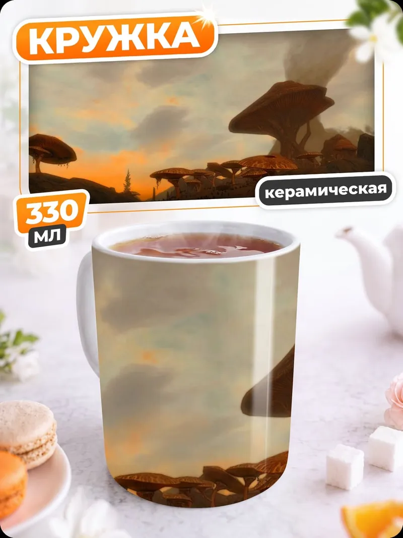 Кружка керамическая Инопланетный пейзаж