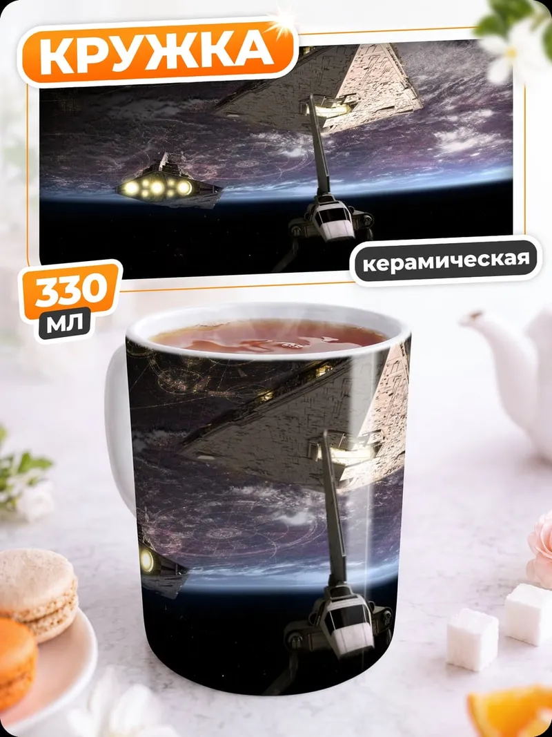 Кружка керамическая Космический корабль Империи