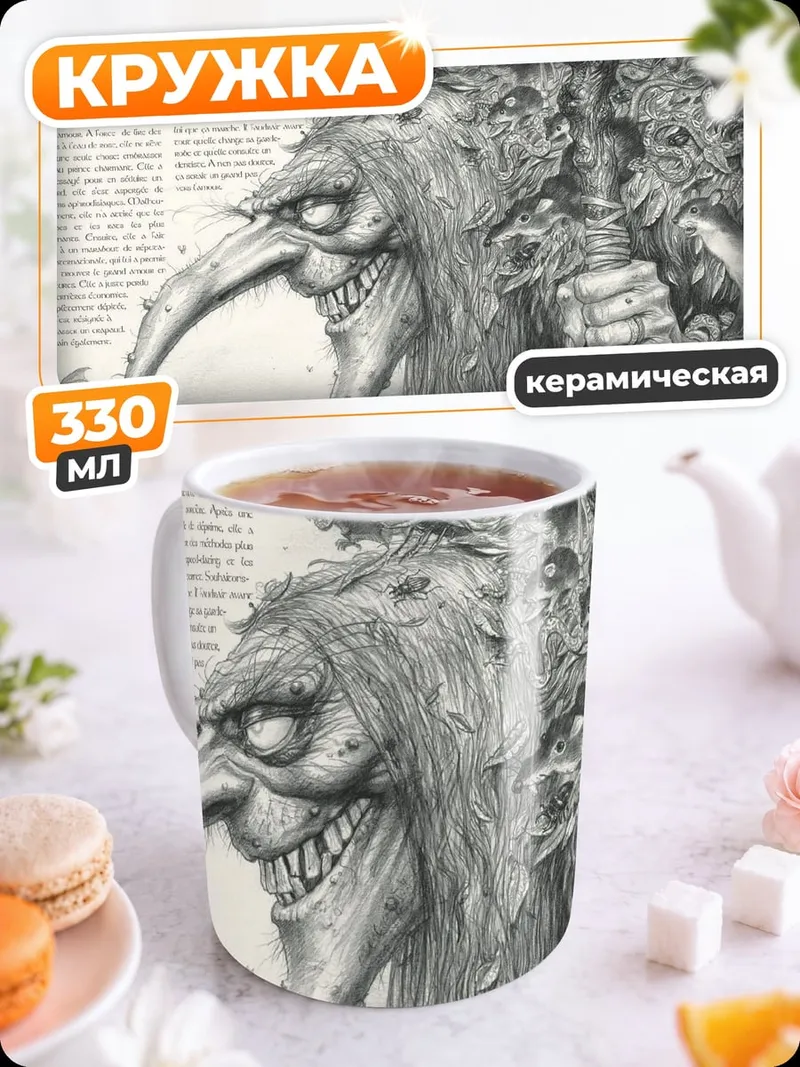 Кружка керамическая Злой тролль