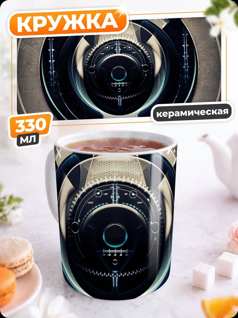 Кружка керамическая Механический центр