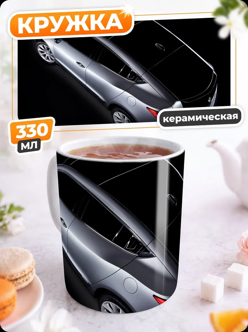Кружка керамическая спортивный автомобиль