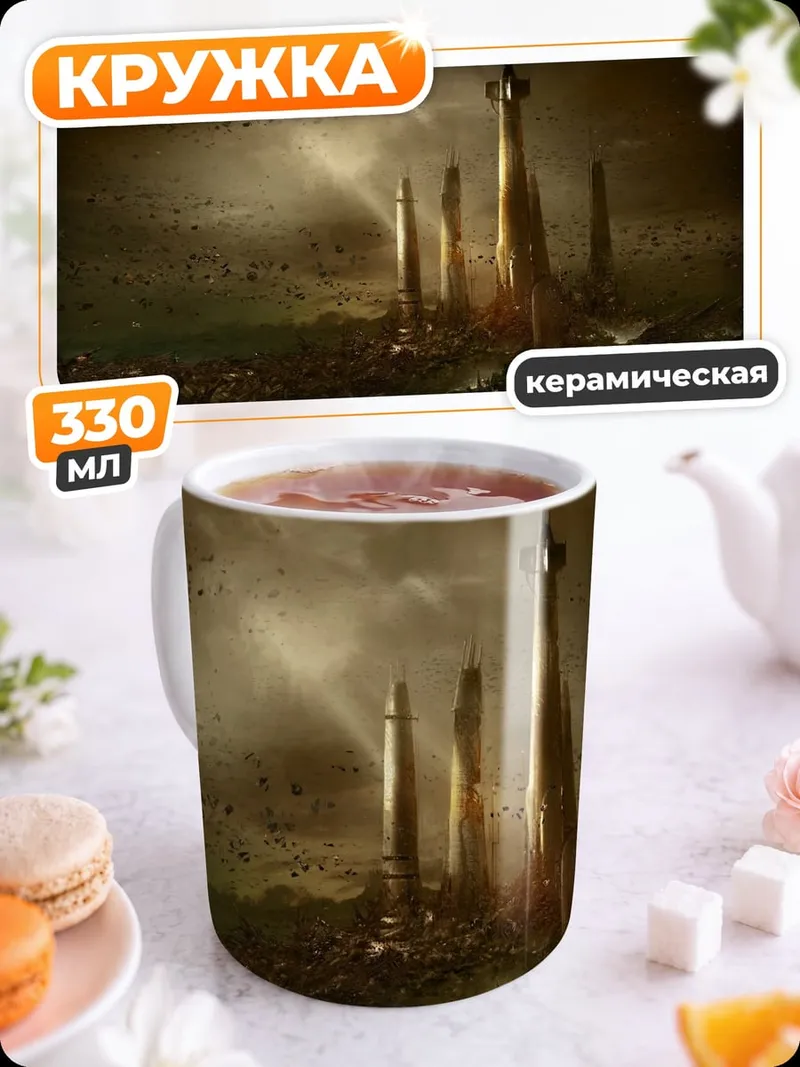 Кружка керамическая Заброшенный город будущего