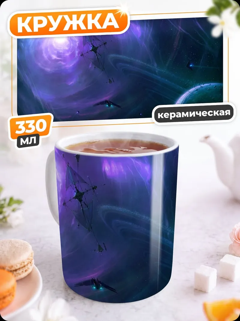 Кружка керамическая Космическая туманность
