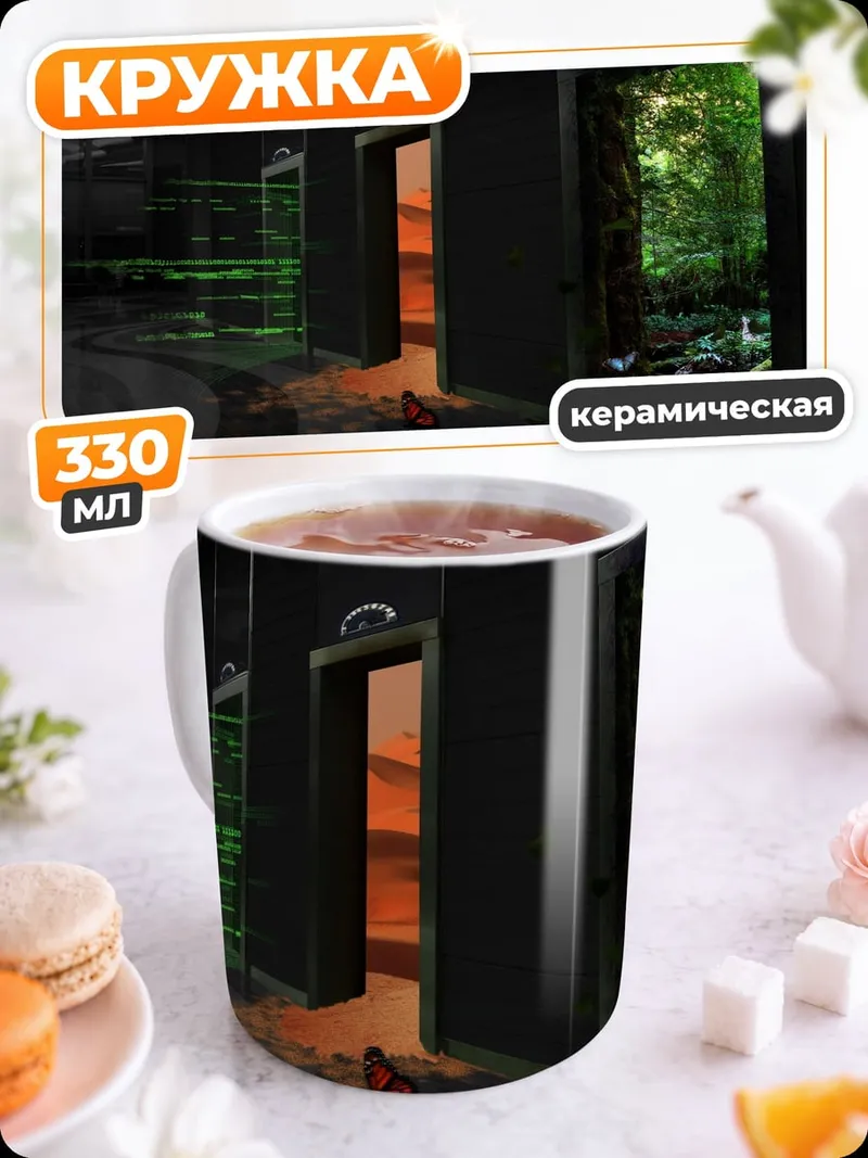 Кружка керамическая Лифт в джунгли