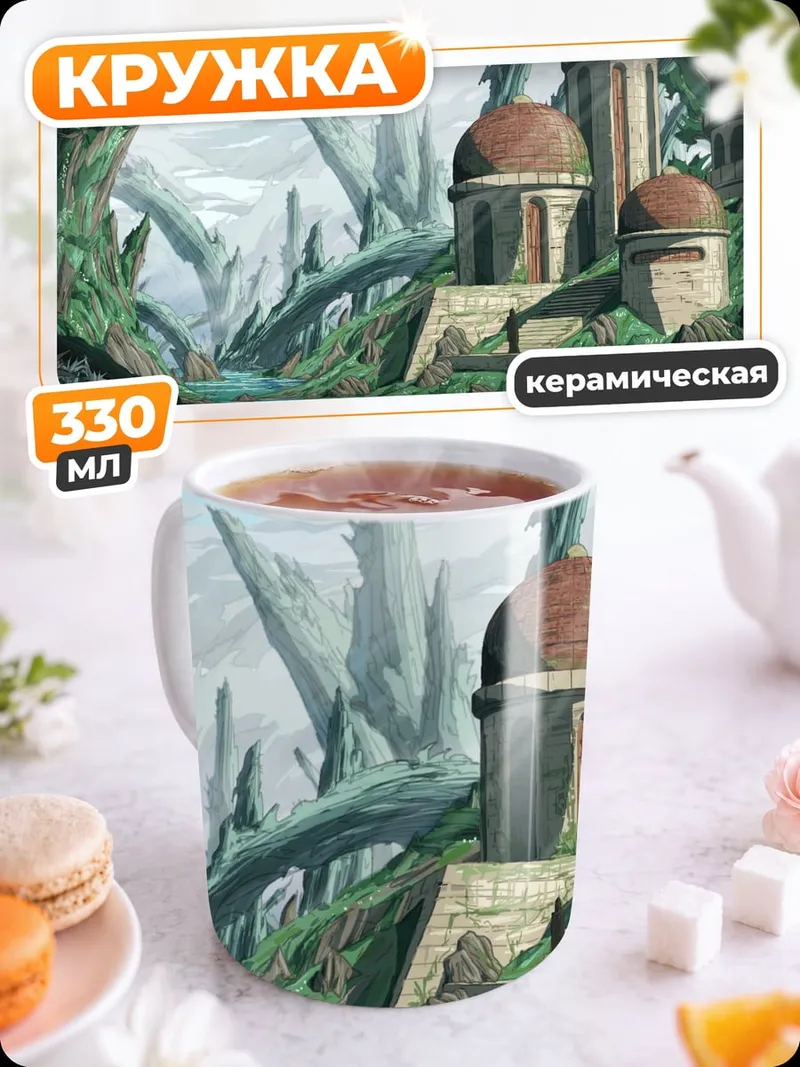 Кружка керамическая Затерянный мир