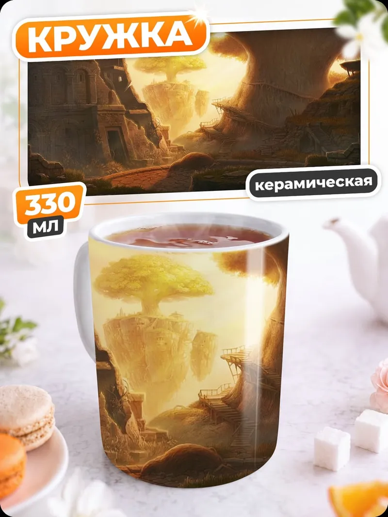Кружка керамическая Затерянный мир