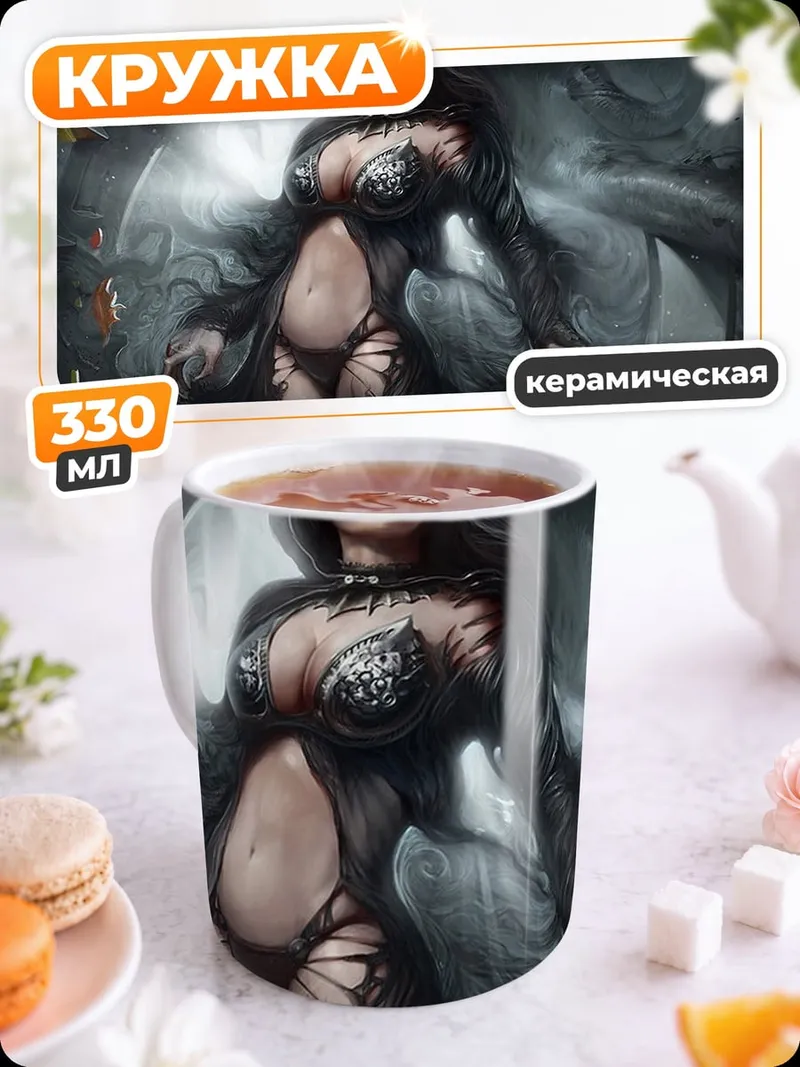 Кружка керамическая Темная колдунья