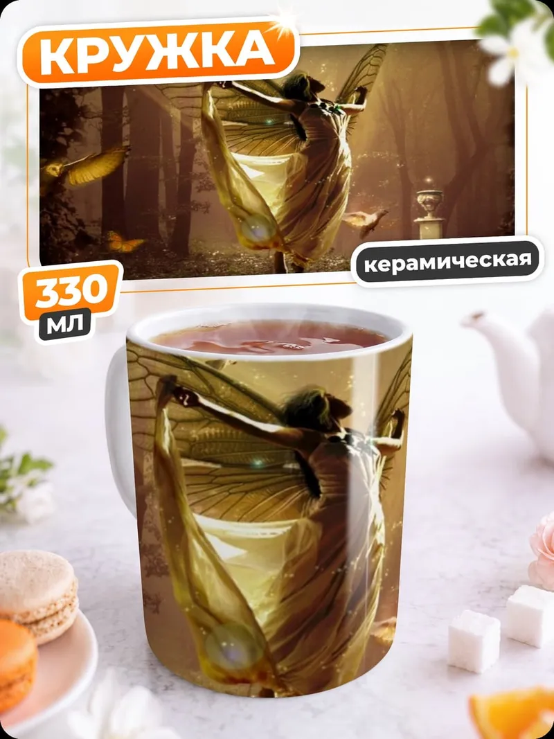 Кружка керамическая Лесная фея