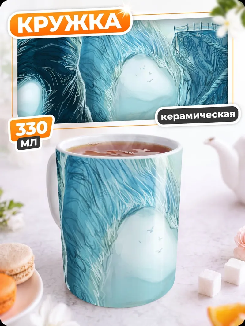 Кружка керамическая Ледяная пещера