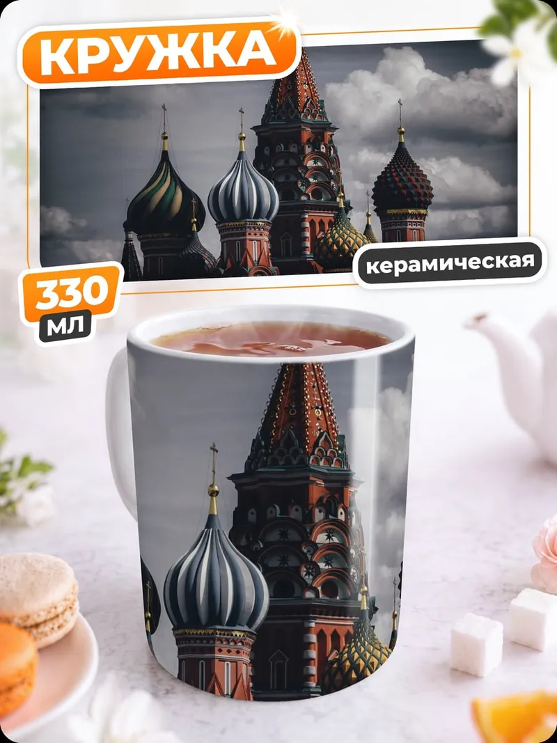 Кружка керамическая Собор Василия Блаженного