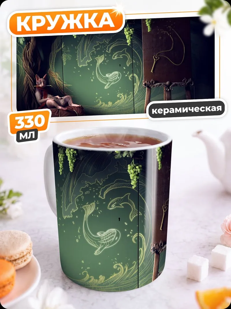 Кружка керамическая Лесная нимфа