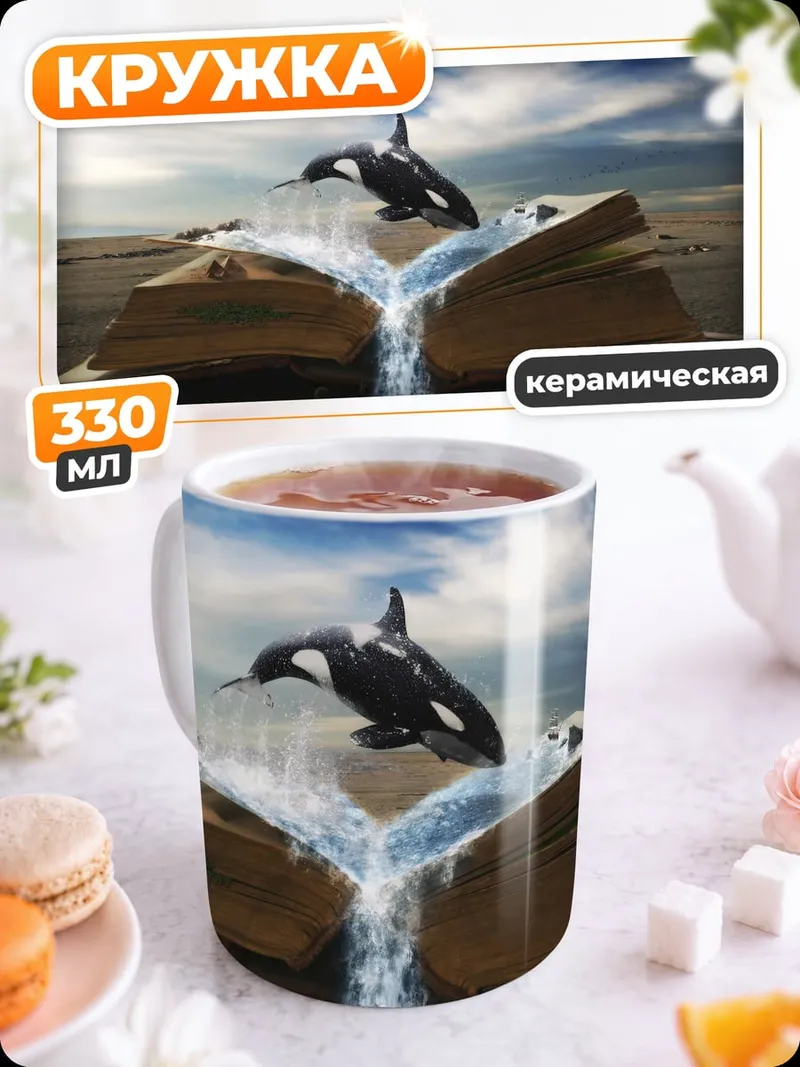 Кружка керамическая Книга океанских глубин